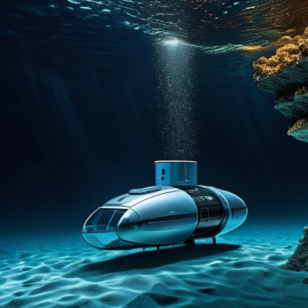 심해광물 자원 현황 - **Deep-Sea Riches for Modern Life:**
    "A majestic, wide-angle depiction of the deep ocean floor, ...