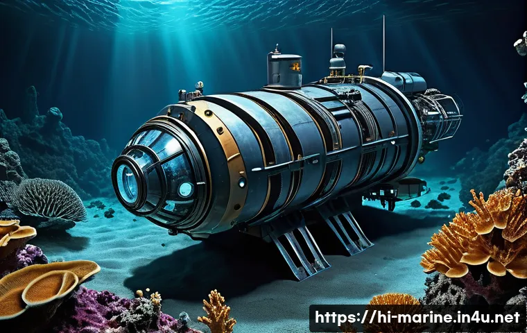 해양자원 개발 정책 - **Prompt: Deep-Sea Exploration of Abundant Marine Minerals**
    "A highly detailed, realistic image...